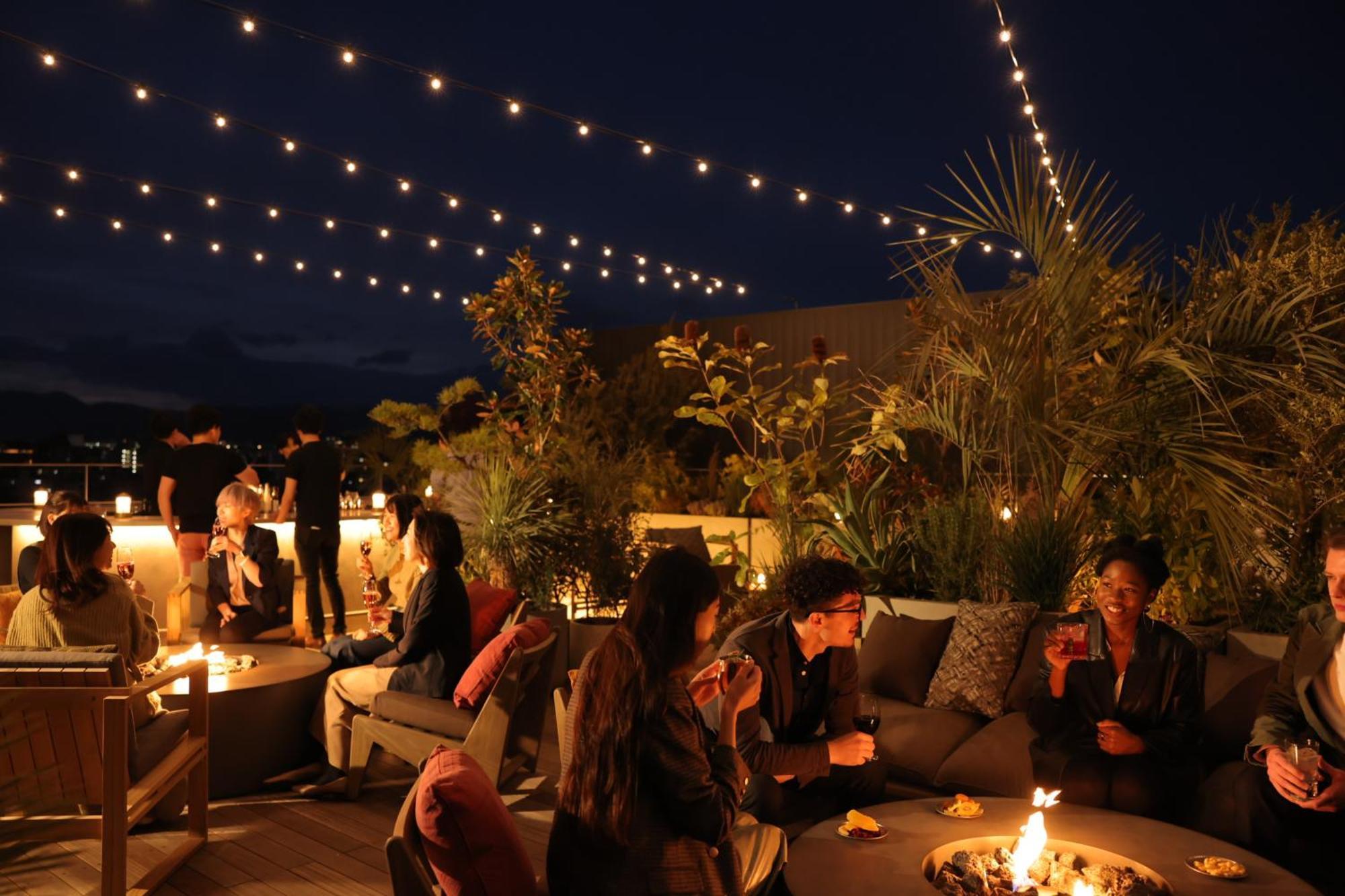 Nohga Hotel Kiyomizu Quioto Exterior foto The Standard Hollywood's rooftop at night